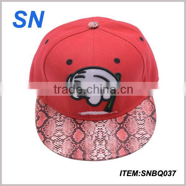 fashion custom 3D emboridery snapback walmart hat