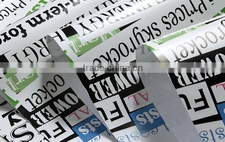 english letter american design decorative wallpaper for bar