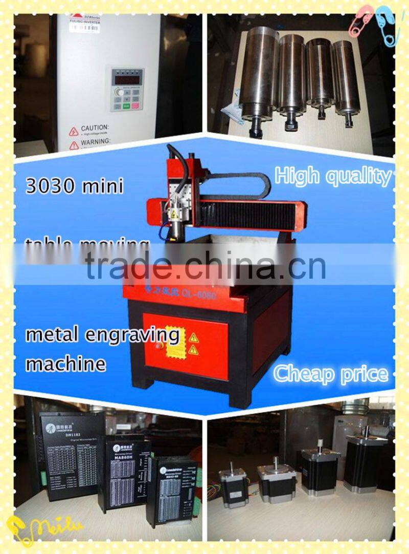 Big discount!! cnc 6090 mini machine engraving on metal for sale