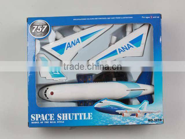 Battery operated blue helicopter for kid with light and music