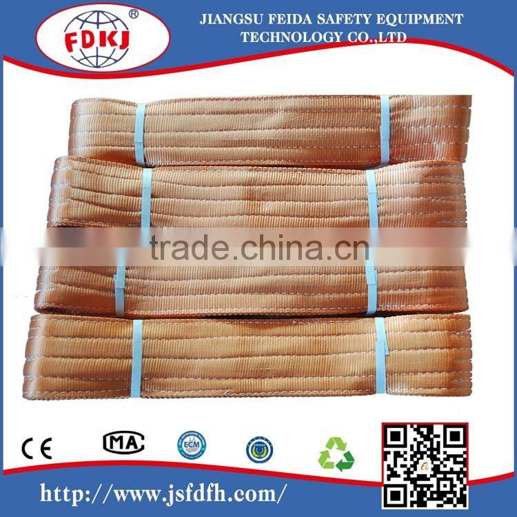 Endless polyester webbing sling;flat polyester slings;polyester flat woven webbing sling