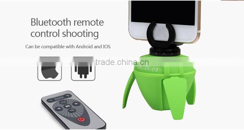 360 Rotary Mini Panorama Robot Remote Selfie Monopod Holder Photography Camera Adapter Bluetooth Wireless Elf Pole