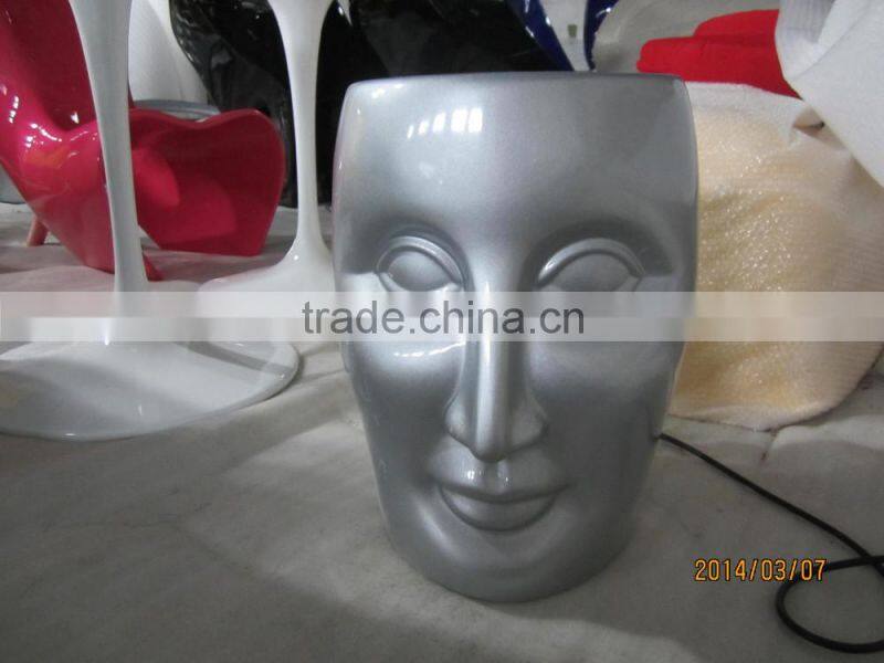 art studio stylish decoration fiberglass face stool