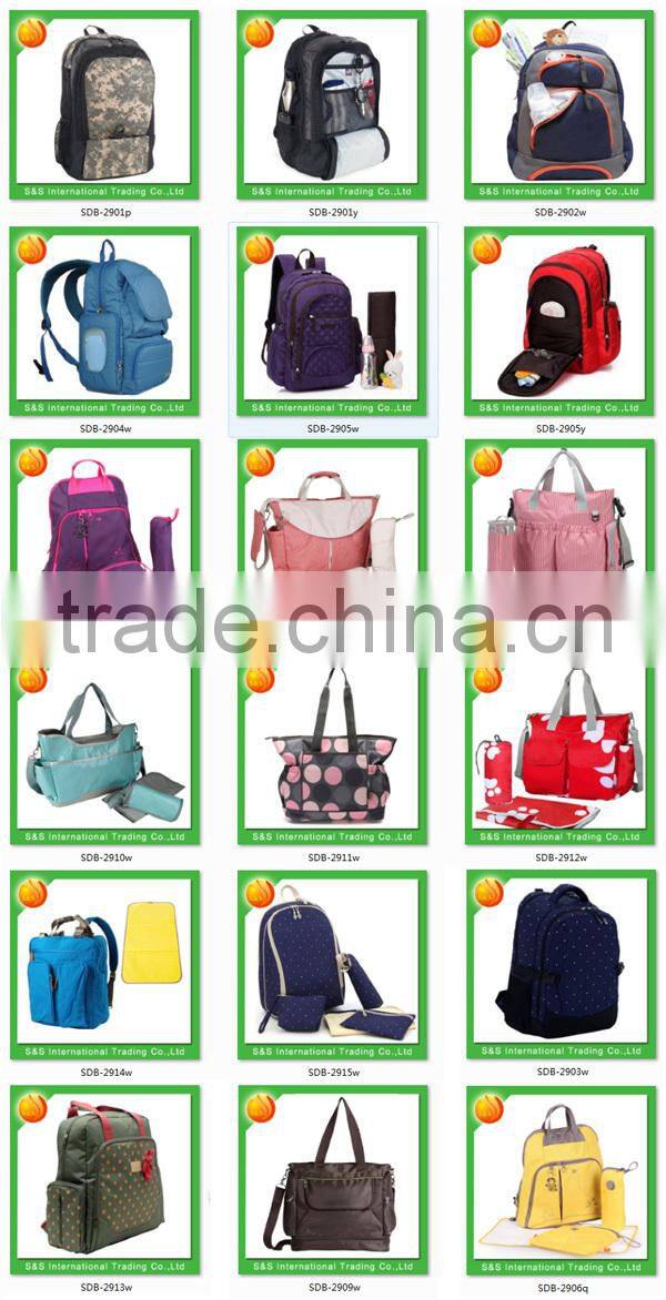 Multi Compartment and Pockets Baby Diaper Nappy Changing Backpack Bag