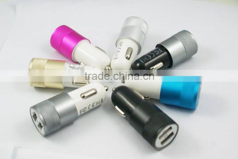 Free samples dual usb car charger for usb portable car charger
