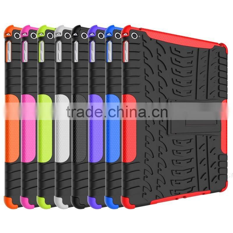 Shock absorption transformer stand armor for iPad Air 2 iPad 6 back case