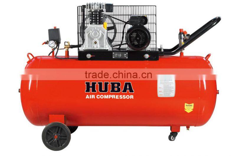 150L high pressure 7.5kw/10hp portable diesel engine piston belt driven air compresso