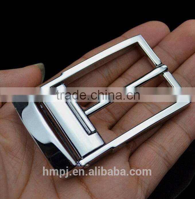 Classic style metal pin belt buckle for belt with end clip