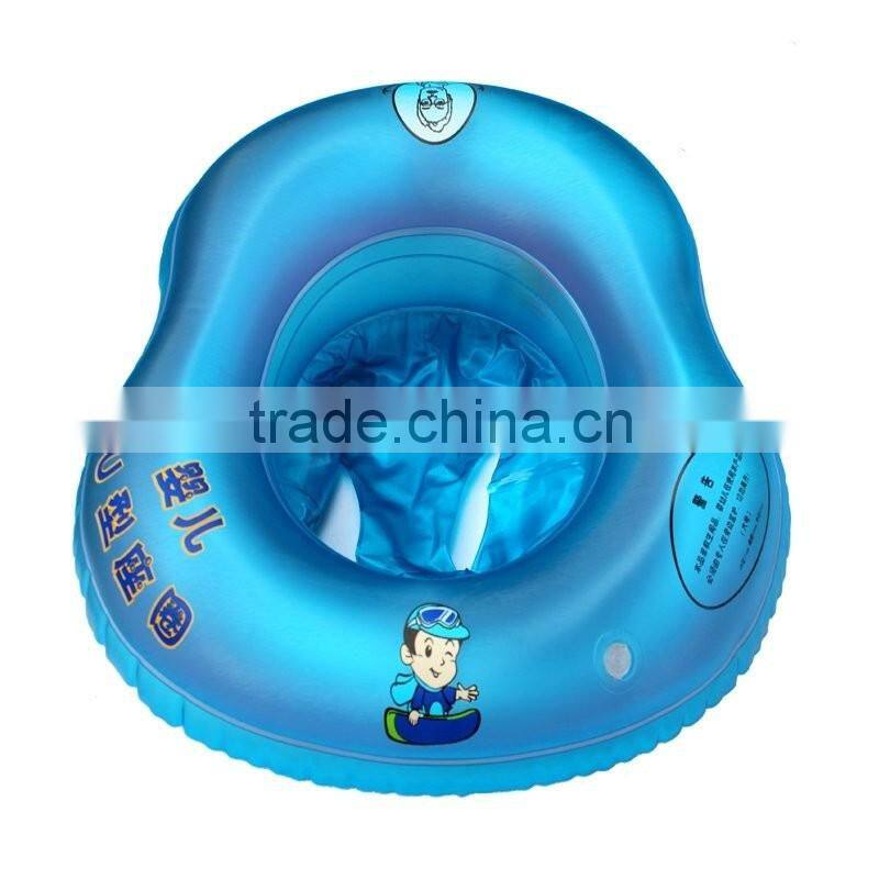 Blue&Orange Inflatable Baby Seat Baby seat float for Swimming Ring