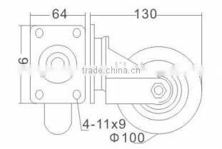 swivel caster wheel for flight case road case