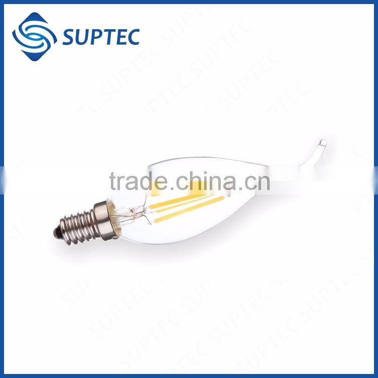 FREE SAMPLE Alibaba China E26 E27 B22 E12 E14 Dimmable LED Filament Bulb C35 LED Candle Light 2W 4W 6W 120V 230V 12V 24V