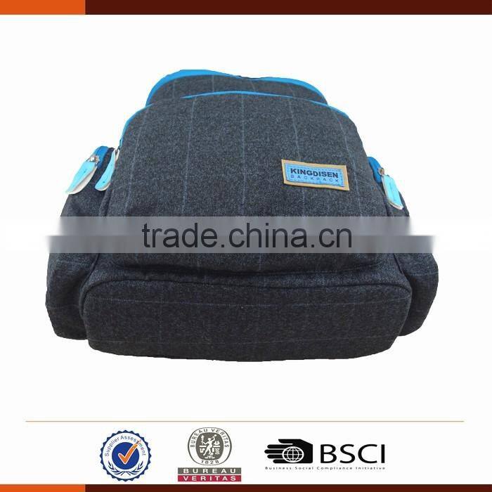 Customizable Plain Cotton Square Backpack College Bag