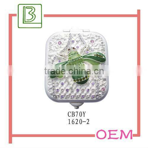 Metal Antique Silver Handheld Mirror