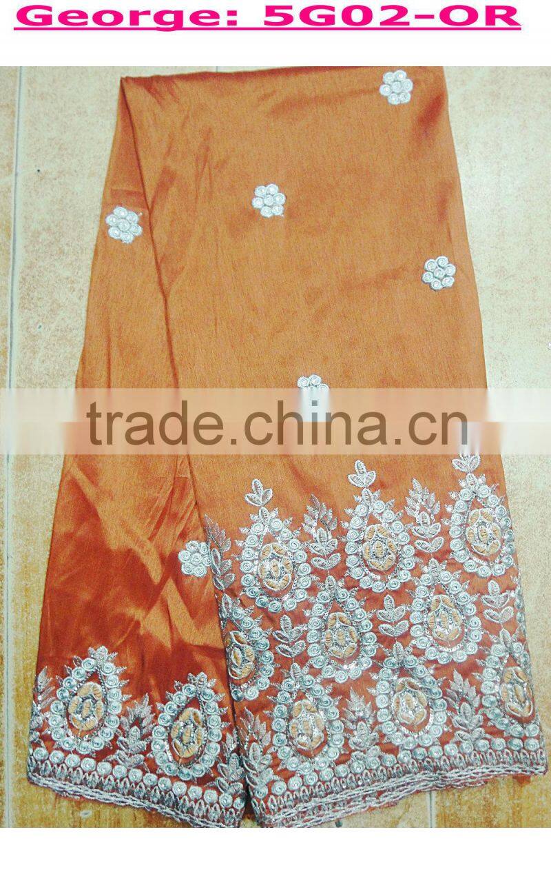 New arrival soft & nice African styles george lace fabrics wholesale