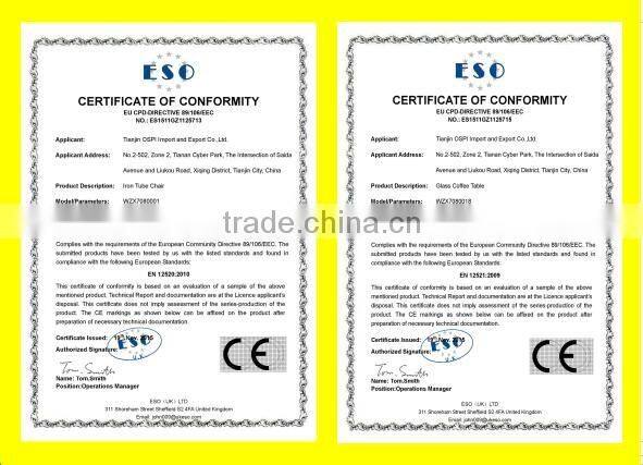 Metal tube dining chair