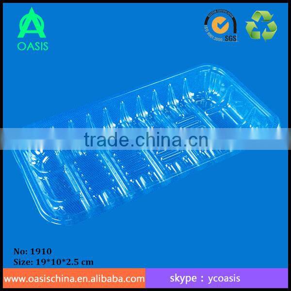 Disposable Plastic Food Packaging Tray and Container/Plastic fast and frozen food tray packaging