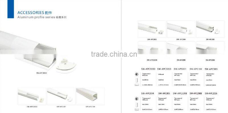 UL/CE/RoHS led strip / LED Aluminum profile extrusion / aluminum stair profile