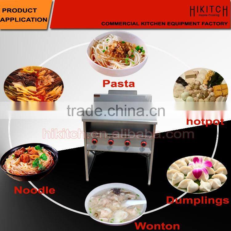 Four Burners Stainless Steel Vertical Gas Pasta Cooker