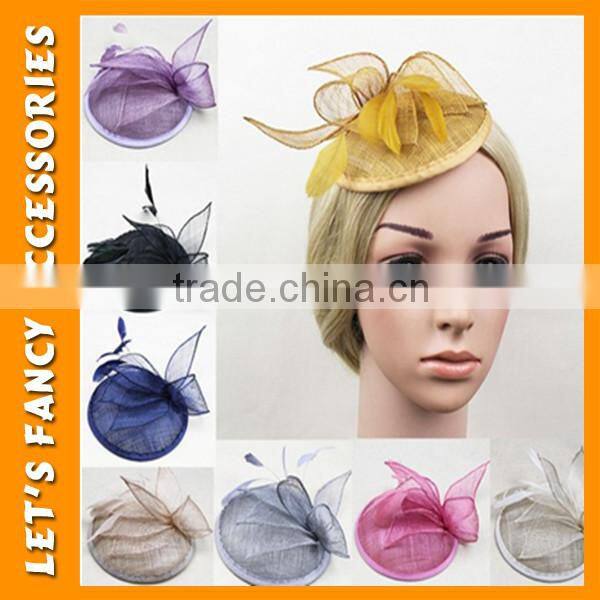 PGHD0329 Feather hair clip mini top hat hair accessories bridal flower hair clip