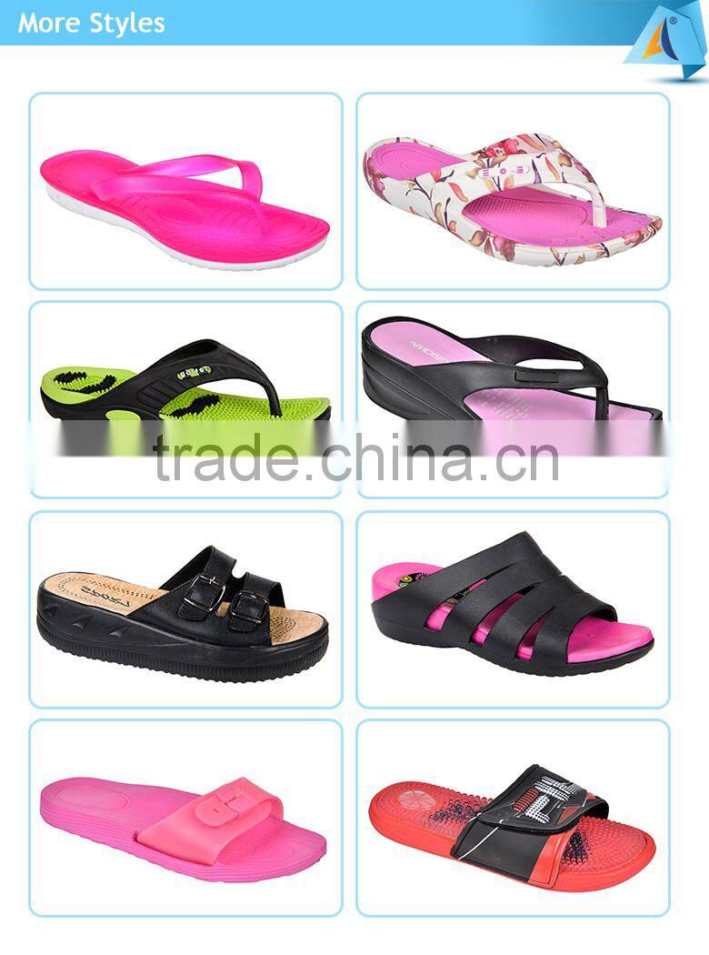 Blue flower decorative fashion summer slipper