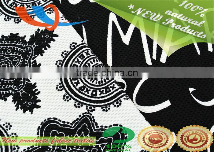 fabric textile 100% polyester fabric printed knitting fabric