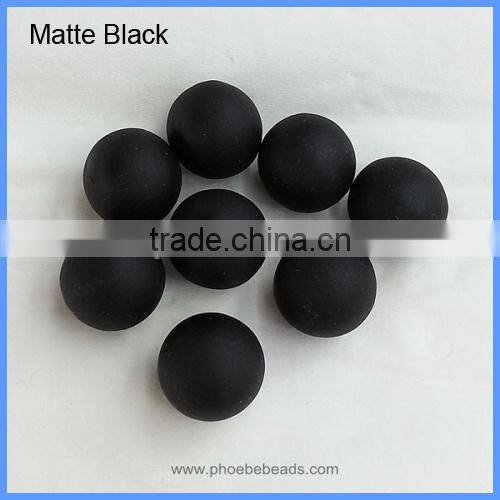 18mm Matte Round Copper Sound Bell Ball Beads For Hollow Chime Box Angel Cage Pendant Pregnancy Necklace BASB-M18mm