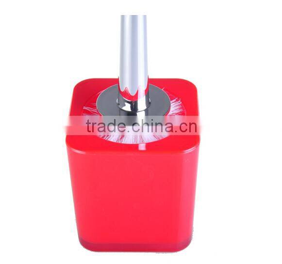 Rainbow colored style square contracted type toilet Brush Set