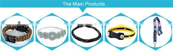 Factory supply attractive price blue survival bracelet
