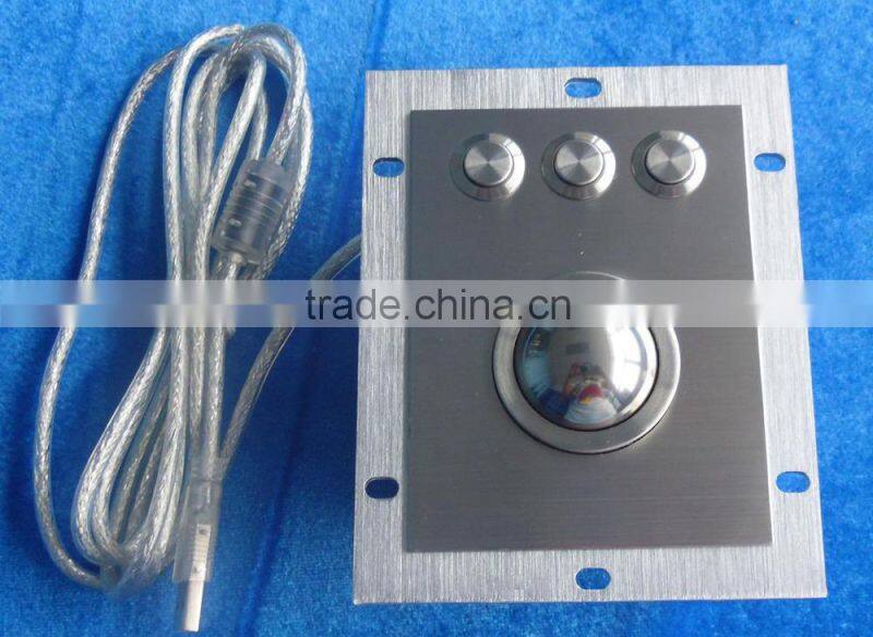 IP68 washable optical metal trackball