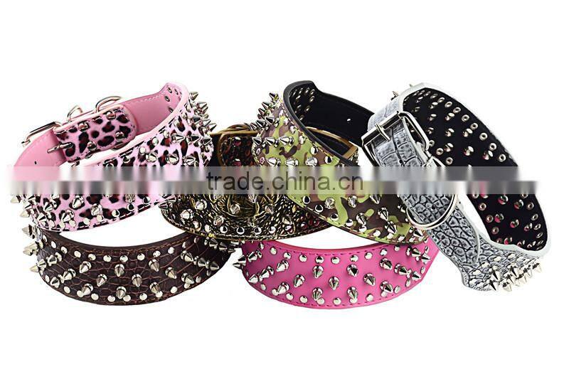 High quality pet dog collar pet collar factory dog collar genuine leather