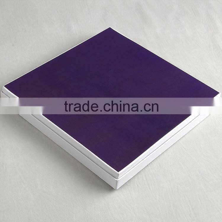 Pink thick cardboard packaging box made by China printing company for women's scarf