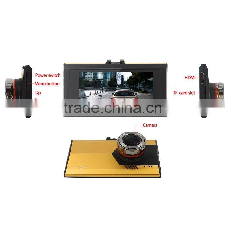 Wholesale alibaba camera dvr 130w piexl 3.0 Inch 1080P Full HD 120 Degree Wide Angle G-sensor Rearview Mirror Car DVR A8