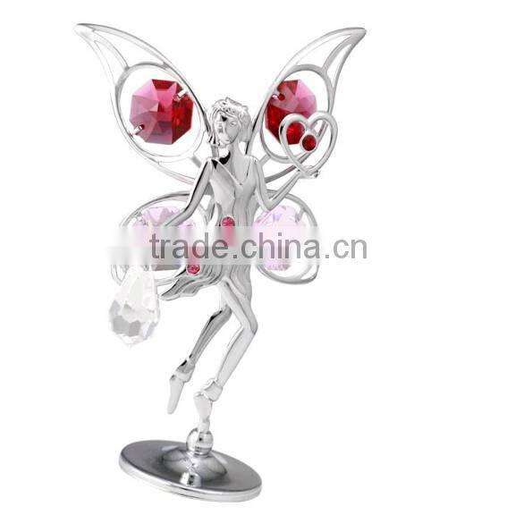 2013 hottest heart shape crystal paper clip bookmark