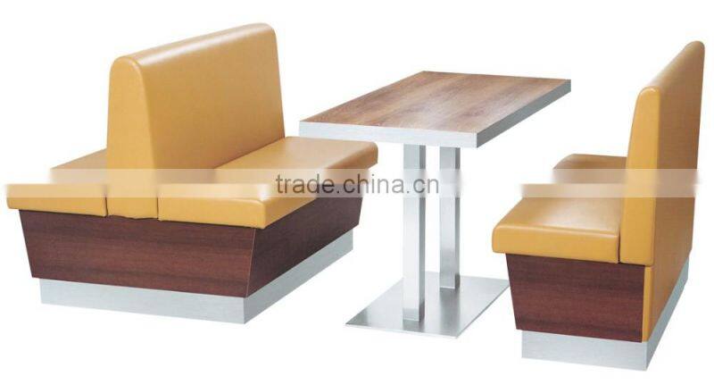 Sanlang restaurant french furniture dining sofa booth with PU leather