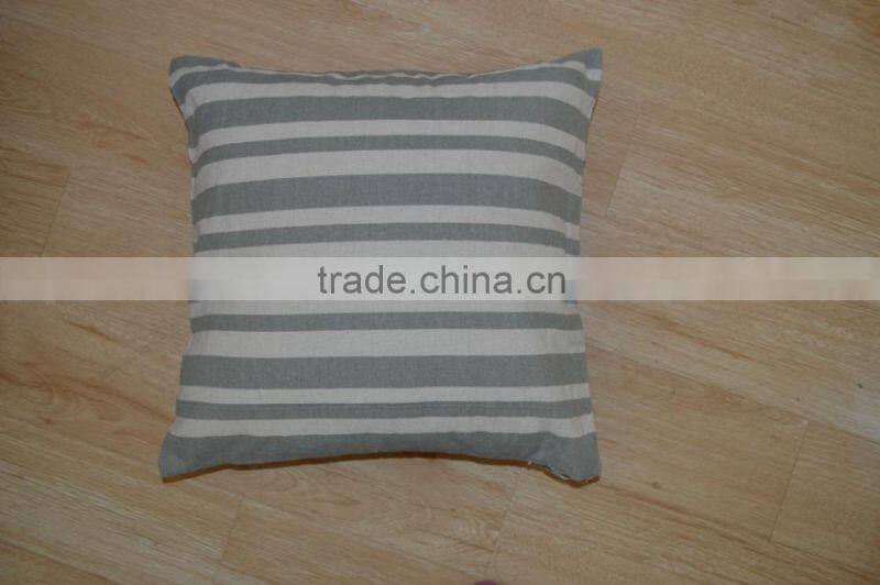 stripe printing Cotton Cushion with PP Filling