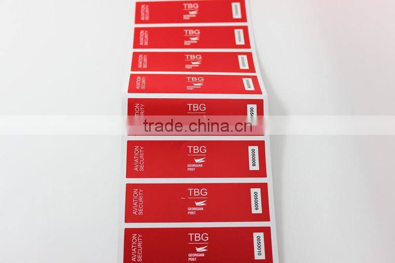 Custom blank fragile printing paper