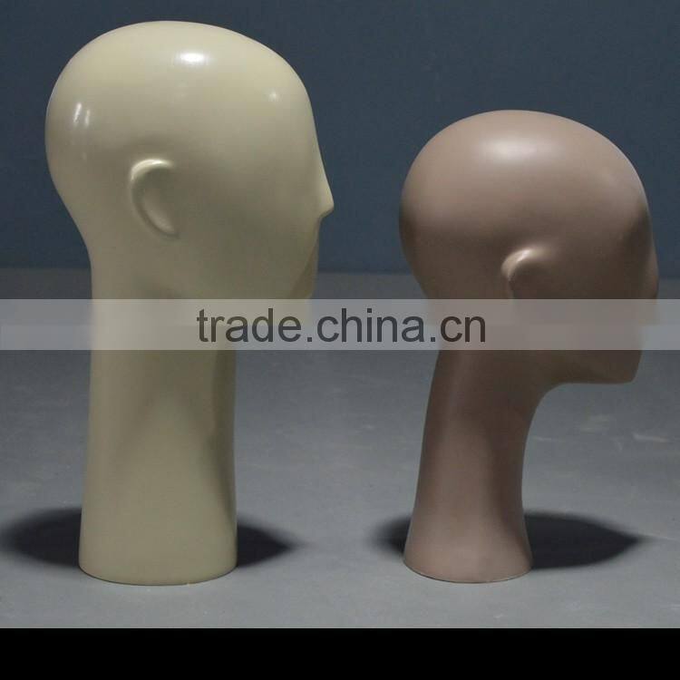 Abstract wooden mannequin head for hat display,water transfer printing surface