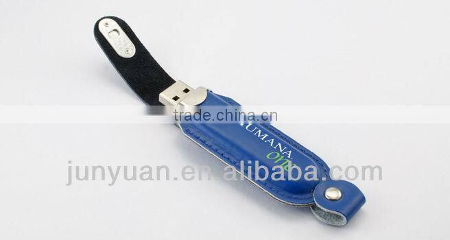 corporate gifts leather usb pendrive key chain