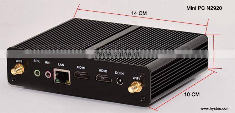 notebook computers mini 1080p htpc with Pentium N2920 processor Quad core pc Dual HD_MI display high definition 300M WIFI