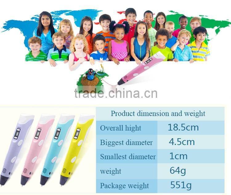 3d 2016 hot selling pen 3d drawing pen with CE Rohs