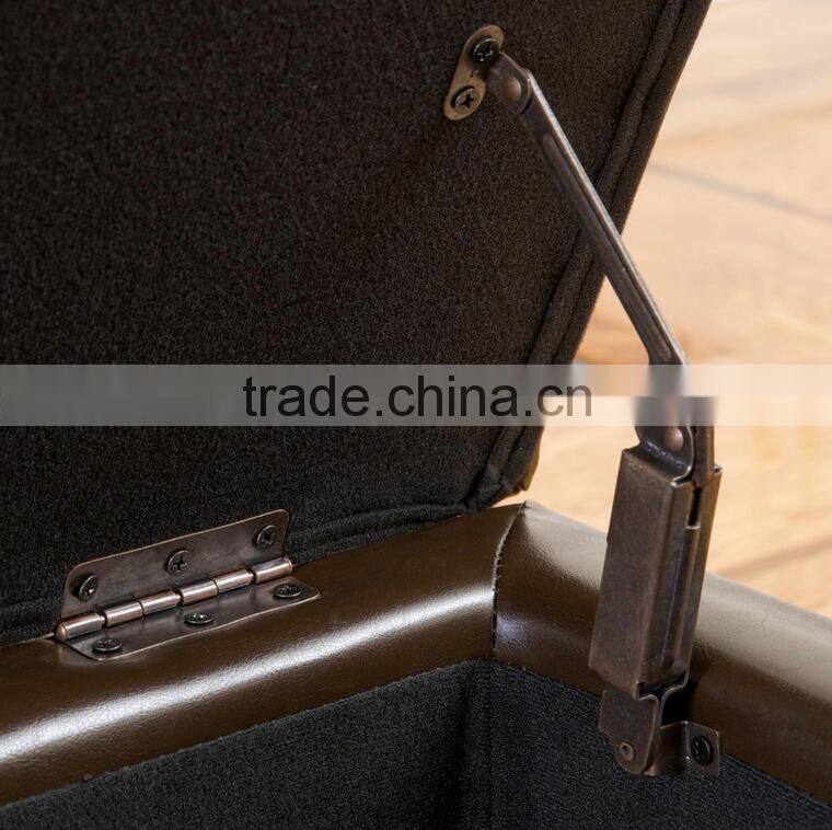 Decorative bonded leather storage long bench OT -779