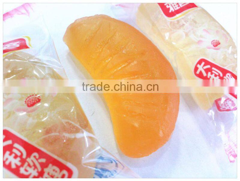 Yake sweet gummy candy with orange shape