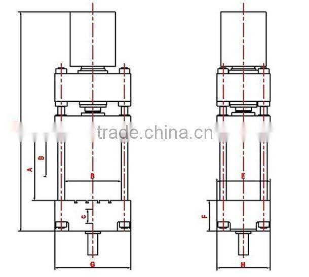 MEILI Y32 Four Column Small Hydraulic Press Price For Plastic Materials