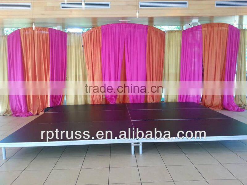 Hot selling wedding pipe drape, portable pipe and drape for wedding