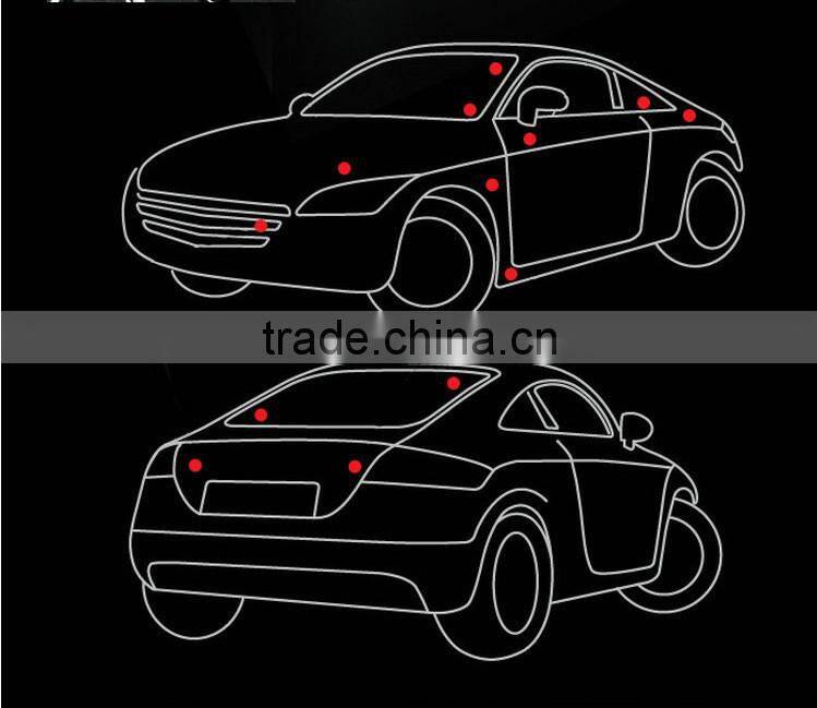 New arrival adhesive car sticker chrome car logo 3M sticker
