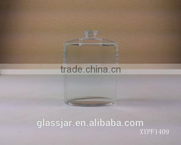 100ml flat glass perfume bottle