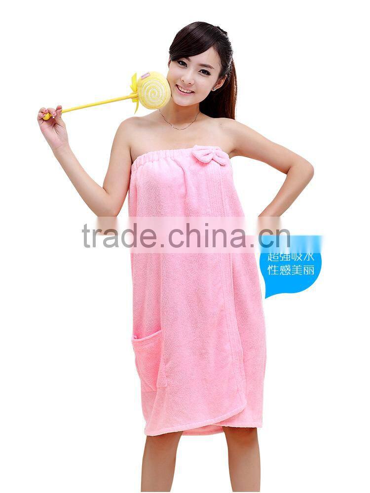 Blue color high quality fashion pattern girl beach towel skirt quick drying girl bath skirt