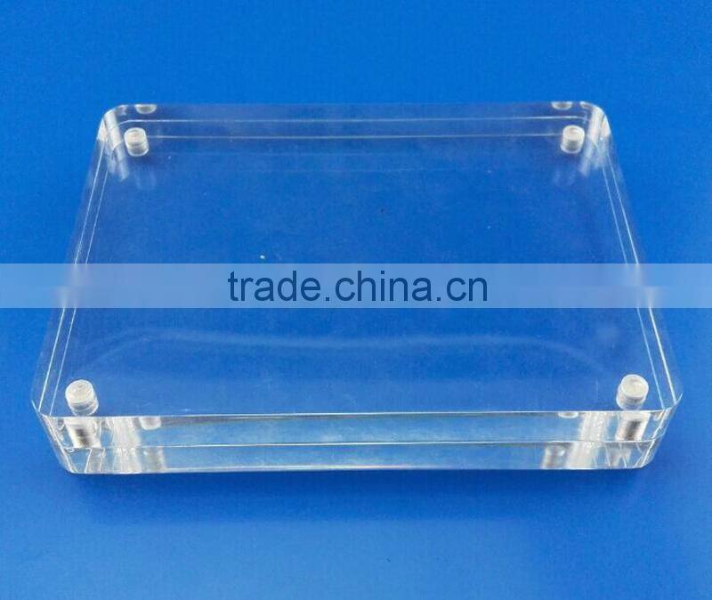 4 sided acrylic magnetic photo frame,ISO Factory Product