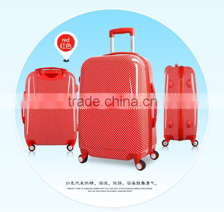 ABS+PC travel luggage with full zipper,connecting the case body luggage trolley bags
