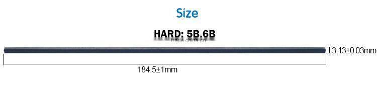 black mechanical 6b pencil 2mm lead